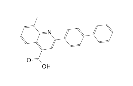 2-[1,1'-biphenyl]-4-yl-8-methyl-4-quinolinecarboxylic acid