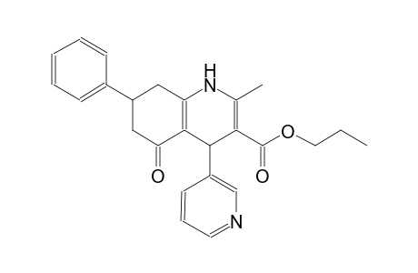 propyl 2-methyl-5-oxo-7-phenyl-4-(3-pyridinyl)-1,4,5,6,7,8-hexahydro-3-quinolinecarboxylate