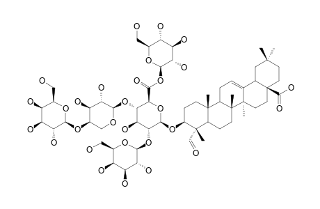 3-O-BETA-[GALACTOPYRANOSYL-(1->4)-ARABINOPYRANOSYL-(1->4)-[GALACTOPYRANOSYL-(1->2)]-[GLUCOPYRANOSYL-(1->6)]-GLUCURONOPYRANOSYL]-GYPSOGENIN