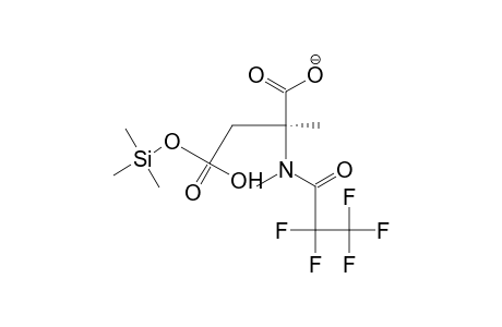 Dimethyl N-(pentafluoropropioyl)-.beta.-(trimethylsilyloxy)aspartate