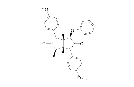 (1S*,4S*,5R*,8S*)-2,6-DI-PARA-ANISYL-8-METHYL-4-PHENOXY-2,6-DIAZABICYCLO-[3.3.0]-OCTANE-3,7-DIONE