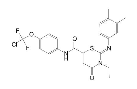 2H-1,3-thiazine-6-carboxamide, N-[4-(chlorodifluoromethoxy)phenyl]-2-[(3,4-dimethylphenyl)imino]-3-ethyltetrahydro-4-oxo-, (2Z)-