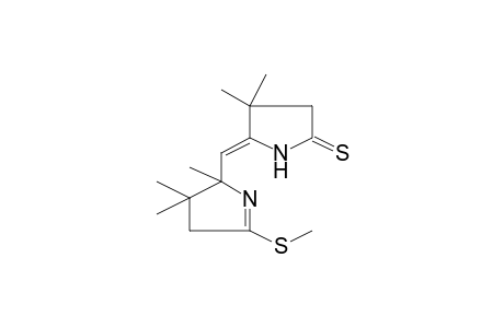 Pyrrolidine-5-thione, 3,3-dimethyl-2-[5-(methylthio)-3,4-dihydro-2,3,3-trimethyl-2(2H)pyrrolyl]methylene-