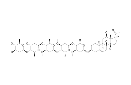 ISOLINEOLON-3-O-BETA-D-OLEANDROPYRANOSYL-(1->4)-BETA-D-CYMAROPYRANOSYL-(1->4)-BETA-D-OLEANDROPYRANOSYL-(1->4)-BETA-D-OLEANDROPYRANOSYL-(1->