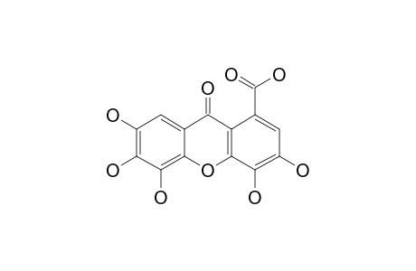 3,4,5,6,7-PENTAHYDROXY-XANTHONE-1-CARBOXYLIC-ACID