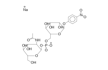 PARA-NITROPHENYL 6-O-(2-ACETAMIDO-2-DEOXY-ALPHA-D-GLUCOPYRANOSYLPHOSPHO)-ALPHA-D-MANNOPYRANOSIDE, SODIUM SALT