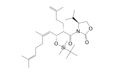 #11;(4S)-3-[[2S,3R,(4Z)]-3-[[TERT.-BUTYL-(DIMETHYL)-SILYL]-OXY]-5,9-DIMETHYL-2-(3-METHYL-BUT-3-ENYL)-DECA-4,8-DIENOYL]-4-ISOPROPYL-1,3-OXAZOLIDIN-2-ONE