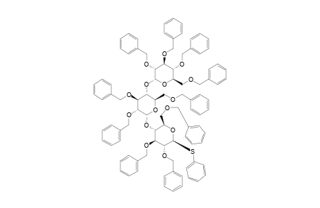 PHENYL-O-(2,3,4,6-TETRA-O-BENZYL-ALPHA-D-GLUCOPYRANOSYL)-(1->4)-O-(2,3,6-TRI-O-BENZYL-ALPHA-D-GLUCOPYRANOSYL)-(1->4)-2,3,6-TRI-O-BENZYL-1-THIO-BET