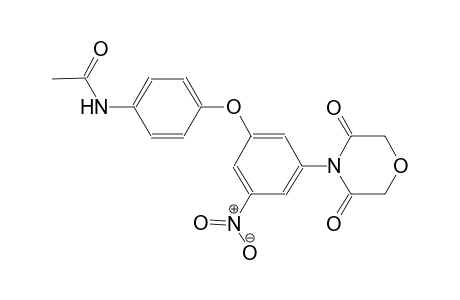 N-{4-[3-(3,5-dioxo-4-morpholinyl)-5-nitrophenoxy]phenyl}acetamide