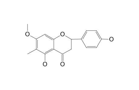 6-METHYLNARINGENIN-7-ME;PORIOL-7-METHYLETHER;5,4'-DIHYDROXY-7-METHOXY-6-C-METHYLFLAVANONE