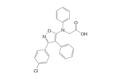 N-Phenyl-N-(3-(4-chlorophenyl)4-phenylisoxazol-5-yl)-amino acetic acid