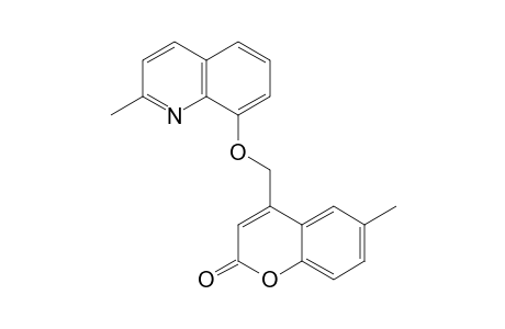 6-METHYL-4-(2-METHYL-QUINOLIN-8-YL-OXYMETHYL)-CHROMEN-2-ONE