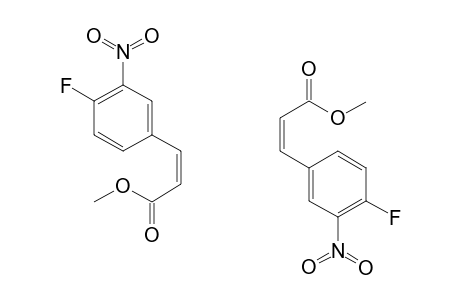 METHYL_3-(3'-NITRO-4'-FLUOROPHENYL)-2-Z-PROPENOATE;MIXTURE_OF_ISOMERS