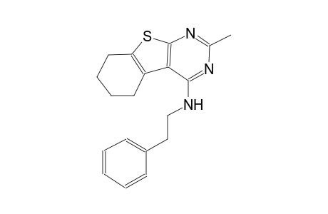 benzo[4,5]thieno[2,3-d]pyrimidin-4-amine, 5,6,7,8-tetrahydro-2-methyl-N-(2-phenylethyl)-