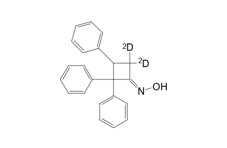 2,2,3-triphenyl-4,4-dideuterocyclobutan-1-one oxime