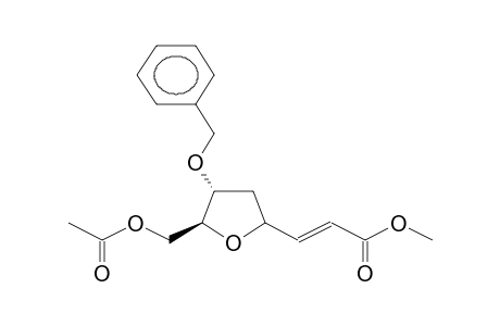 2R-ACETOXYMETHYL-3S-BENZYLOXY-5-[(E,Z)-2-METHOXYCARBONYLETHYLIDENE]TETRAHYDROFURAN