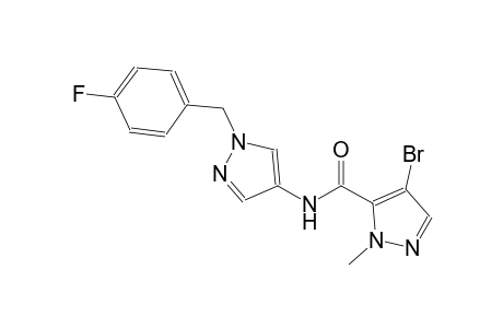 4-bromo-N-[1-(4-fluorobenzyl)-1H-pyrazol-4-yl]-1-methyl-1H-pyrazole-5-carboxamide