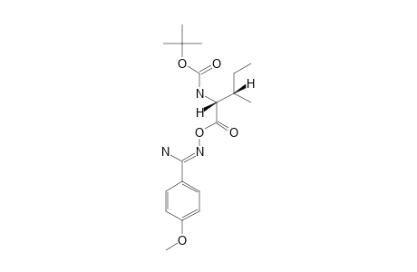 O-[(2S,3S)-2-TERT.-BUTYLOXYCARBONYLAMINO-3-METHYLPENTANOYL]-PARA-ANISYLAMIDOXIME