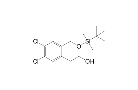 2-(2-(((tert-butyldimethylsilyl)oxy)methyl)-4,5-dichlorophenyl)ethanol