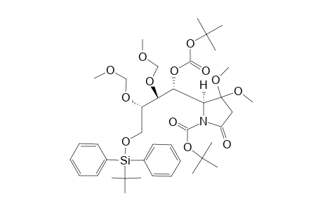 #13;(1'R,2'S,3'S,5S)-2-[1'-(TERT.-BUTOXYCARBONYLOXY)-4'-(TERT.-BUTYLDIPHENYLSILYLOXY)-2',3'-BIS-METHOXYMETHOXY]-BUTYL-3,3-DIMETHOXY-5-OXO-PYRROLINE-1-CARBOXYLI