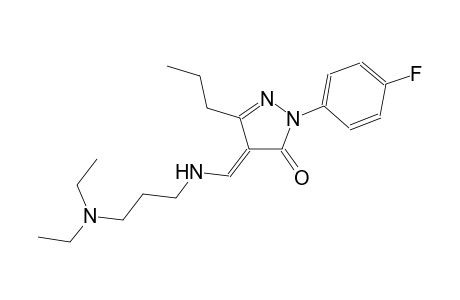 3H-pyrazol-3-one, 4-[[[3-(diethylamino)propyl]amino]methylene]-2-(4-fluorophenyl)-2,4-dihydro-5-propyl-, (4E)-