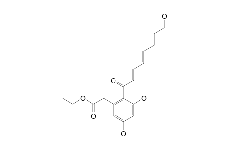 CYTOSPORONE_G;3,5-DIHYDROXY-2-(8'-HYDROXY-1'-OXOOCTA-2'-E,4'-E-DIENYL)-BENZENEACETIC_ACID_ETHYLESTER