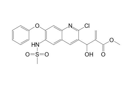 Methyl 2-((2-chloro-6-(methylsulfonamido)-7-phenoxyquinolin-3-yl)(hydroxy)methyl)acrylate