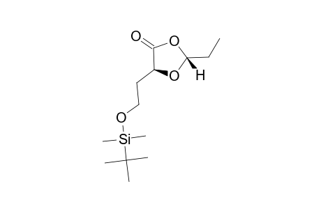 TERT.-BUTYLDIMETHYL-[2-[(4S)-2-ETHYL-5-OXO-1,3-DIOXOLAN-4-YL]-ETHOXY]-DIMETHYLSILANE;CIS-ISOMER