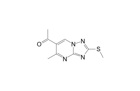 6-ACETYL-7-METHYL-2-METHYLTHIO-1,2,4-TRIAZOLO-[1.5-A]-PYRIMIDINE