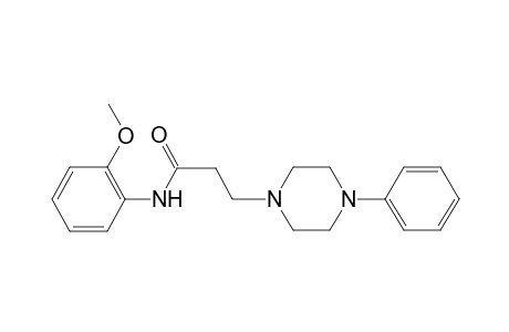 N-(2-Methoxyphenyl)-3-(4-phenyl-1-piperazinyl)propanamide