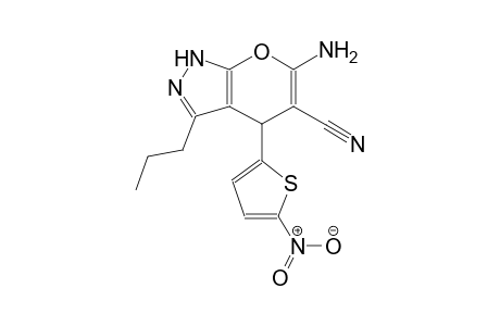 6-amino-4-(5-nitro-2-thienyl)-3-propyl-1,4-dihydropyrano[2,3-c]pyrazole-5-carbonitrile