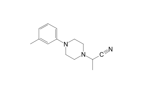 alpha-methyl-4-m-tolyl-1-piperazineacetonitrile