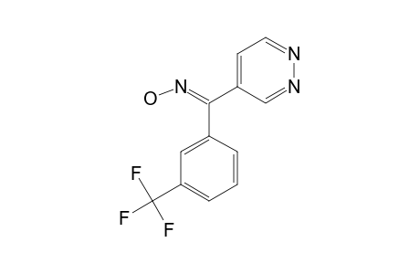 E-4-Pyridazinyl(3-trifluoromethylphenyl)methanone oxime