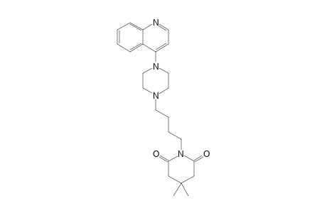 4,4-Dimethyl-1-[4-(4-quinolin-4-ylpiperazin-1-yl)butyl]piperidine-2,6-dione