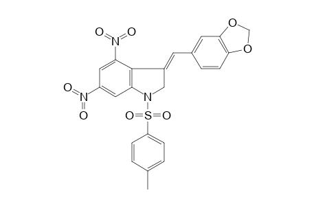 3H-Indole, 3-[1,3-Benzodioxol-5-ylmethylidene]-1,2-dihydro-1-[(4-methylphenyl)sulfonyl]-4,6-dinitro-