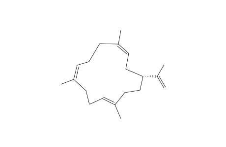 CEMBRENE;1-ISOPROPYL-4,8,12-TRIMETHYL-CYCLOTETRADECA-2,4,7,11-TETRAENE