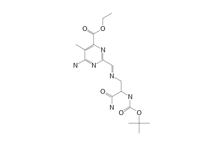 N(ALPHA)-((TERT.-BUTYLOXY)-CARBONYL)-N(BETA)-[[(6-AMINO-4-(ETHOXYCARBONYL)-5-METHYLPYRIMIDIN-2-YL)-METHYLENE]-AMINO]-(S)-BETA-AMINOALANINE-AMIDE