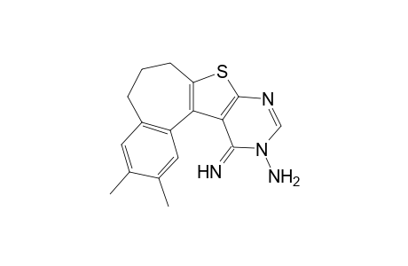 12-Imino-2,3-dimethyl-6,7,11,12-tetrahydro-5H-benzo[3',4']cyclohepta[2',1':4,5]thieno[2,3-d]pyrimidin-11-amine