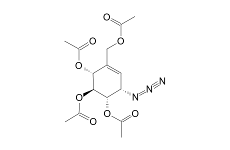 (1S,2S,3R,6S)-4-(Acetoxymethyl)-6-azido-cyclohex-4-ene-1,2,3-triyl Triacetate