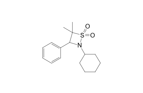 2-Cyclohexyl-4,4-dimethyl-3-phenyl-1,2-thiazetidine 1,1-dioxide