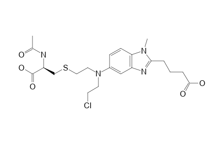 4-[5-[[2-(2-ACETYLAMINO-2-CARBOXYETHYLSULFANYL)-ETHYL]-(2-CHLOROETHYL)-AMINO]-1-METHYL-1H-BENZOIMIDAZOL-2-YL]-BUTANOIC-ACID