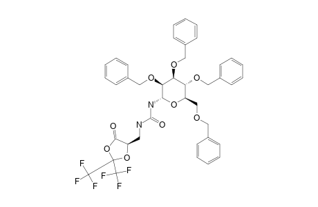 1-[(5S)-4-OXO-2,2-BIS-(TRIFLUOROMETHYL)-1,3-DIOXOLAN-5-YLMETHYL]-3-(2,3,4,6-TETRA-O-BENZYL-ALPHA-D-MANNOPYRANOSYL)-UREA