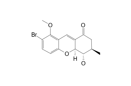 (3R,4S)-7-BROMO-4-HYDROXY-8-METHOXY-3-METHYL-2,3,4,4A-TETRAHYDRO-1H-XANTHEN-1-ONE;CIS-ISOMER