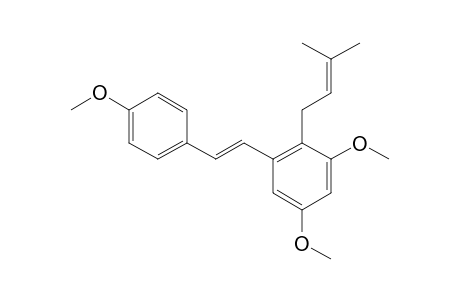 3,5,4'-TRIMETHOXY-2-PRENYL-STILBENE