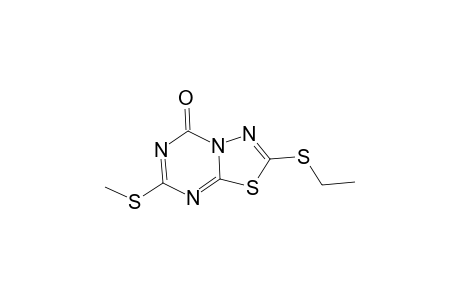 2-(Ethylsulfanyl)-7-(methylsulfanyl)-5H-[1,3,4]thiadiazolo[3,2-a][1,3,5]triazin-5-one