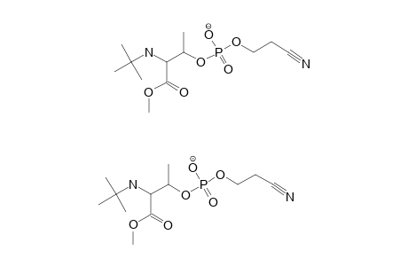 O-[O-(2-CYANOETHYL)-PHOSPHORYL]-N-(TERT.-BUTOXYCARBONYL)-THREONINE-METHYLESTER