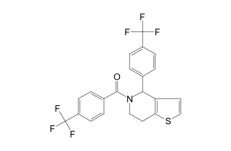 4,5,6,7-TETRAHYDRO-5-(alpha,alpha,alpha-TRIFLUORO-p-TOLUOYL)-4-(alpha,alpha,alpha-TRIFLUORO-p-TOLYL)THIENO[3,2-c]PYRIDINE