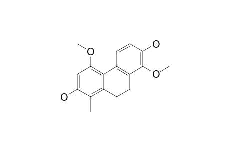 RACEMOSOL;9,10-DIHYDRO-1,5-DIMETHOXY-8-METHYL-2,7-PHENANTHRENEDIOL