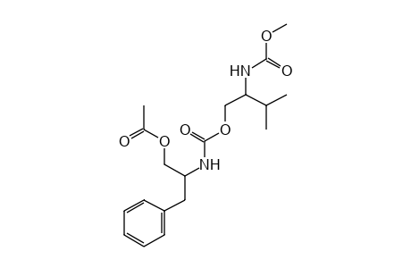 [alpha-(HYDROXYMETHYL)PHENETHYL]CARBAMIC ACID, ESTER WITH METHYL [1-(HYDROXYMETHYL)-2-METHYLPROPYL]CARBAMATE, ACETATE (ESTER)