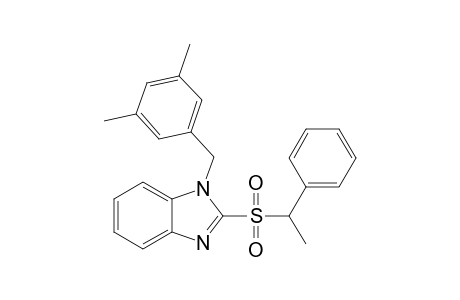 2-[(1-Phenylethyl)sulfonyl]-1-[(3,5-dimethylphenyl)methyl]benzimidazole